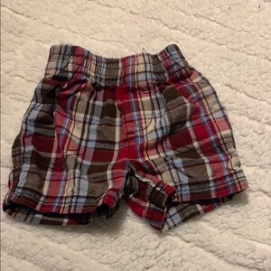 Plaid Baby Shorts
